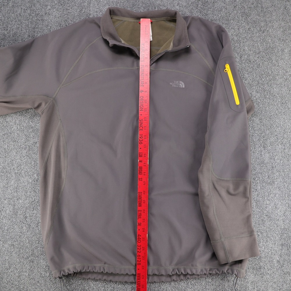 The North Face Mens 1/4 Zip Softshell Pullover Jacket Gray XL - Picture 6 of 7